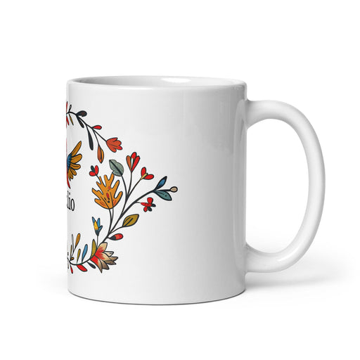Braulio Exclusive Name Art Piece Home Office Work Coffee Mug Mexican Spanish Pride Gift Cup One-Of-A-Kind Calligraphy White Glossy Mug | B16 Mexicada 11 oz
