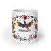 Braulio Exclusive Name Art Piece Home Office Work Coffee Mug Mexican Spanish Pride Gift Cup One-Of-A-Kind Calligraphy White Glossy Mug | B16 Mexicada