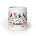 Braulio Exclusive Name Art Piece Home Office Work Coffee Mug Mexican Spanish Pride Gift Cup One-Of-A-Kind Calligraphy White Glossy Mug | B2 Mexicada