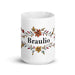 Braulio Exclusive Name Art Piece Home Office Work Coffee Mug Mexican Spanish Pride Gift Cup One-Of-A-Kind Calligraphy White Glossy Mug | B29 Mexicada