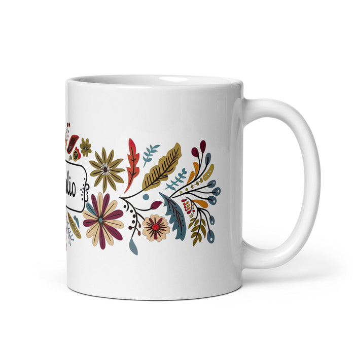 Braulio Exclusive Name Art Piece Home Office Work Coffee Mug Mexican Spanish Pride Gift Cup One-Of-A-Kind Calligraphy White Glossy Mug | B3 Mexicada 11 oz