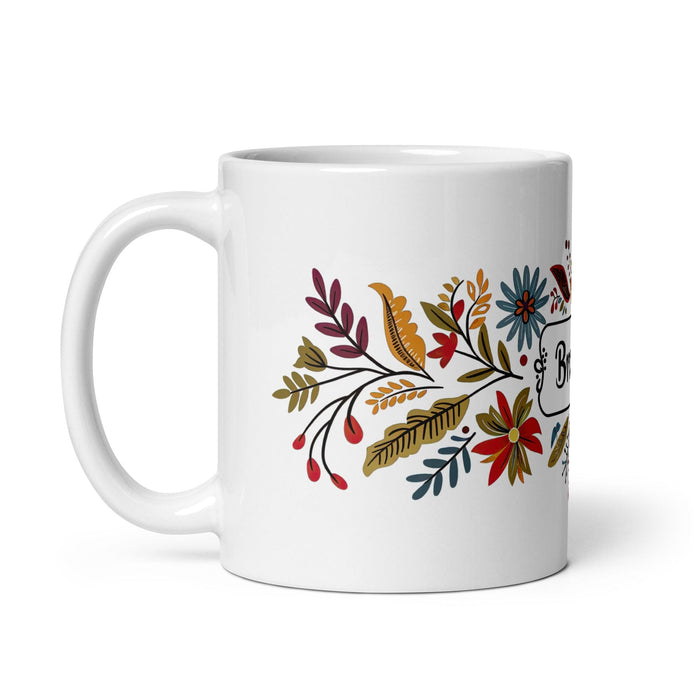 Braulio Exclusive Name Art Piece Home Office Work Coffee Mug Mexican Spanish Pride Gift Cup One-Of-A-Kind Calligraphy White Glossy Mug | B3 Mexicada