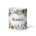 Braulio Exclusive Name Art Piece Home Office Work Coffee Mug Mexican Spanish Pride Gift Cup One-Of-A-Kind Calligraphy White Glossy Mug | B31 Mexicada