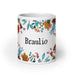 Braulio Exclusive Name Art Piece Home Office Work Coffee Mug Mexican Spanish Pride Gift Cup One-Of-A-Kind Calligraphy White Glossy Mug | B31 Mexicada