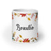 Braulio Exclusive Name Art Piece Home Office Work Coffee Mug Mexican Spanish Pride Gift Cup One-Of-A-Kind Calligraphy White Glossy Mug | B7 Mexicada