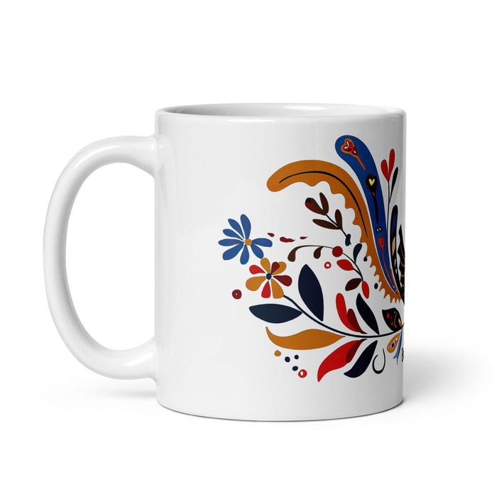 Braulio Exclusive Name Art Piece Home Office Work Coffee Mug Mexican Spanish Pride Gift Cup One-Of-A-Kind Calligraphy White Glossy Mug | B9 Mexicada