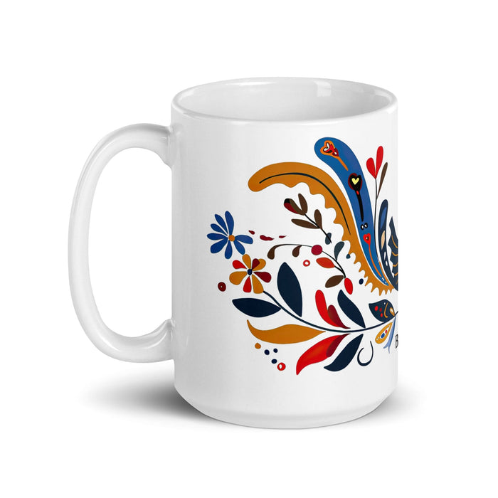 Braulio Exclusive Name Art Piece Home Office Work Coffee Mug Mexican Spanish Pride Gift Cup One-Of-A-Kind Calligraphy White Glossy Mug | B9 Mexicada