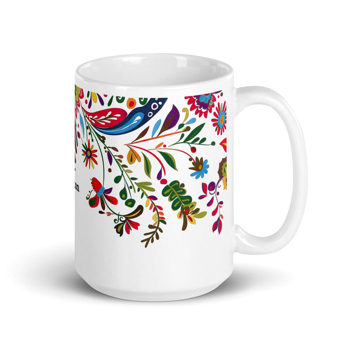 Braxton Exclusive Name Art Piece Home Office Work Coffee Mug Mexican Spanish Pride Gift Cup One-Of-A-Kind Calligraphy White Glossy Mug | B10 Mexicada 15 oz