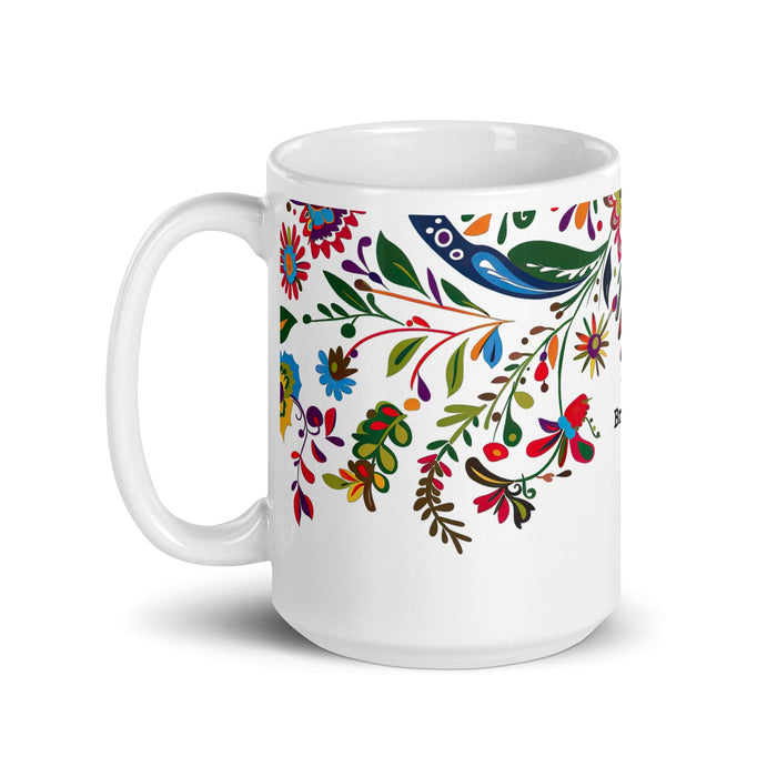 Braxton Exclusive Name Art Piece Home Office Work Coffee Mug Mexican Spanish Pride Gift Cup One-Of-A-Kind Calligraphy White Glossy Mug | B10 Mexicada