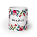 Braxton Exclusive Name Art Piece Home Office Work Coffee Mug Mexican Spanish Pride Gift Cup One-Of-A-Kind Calligraphy White Glossy Mug | B11 Mexicada