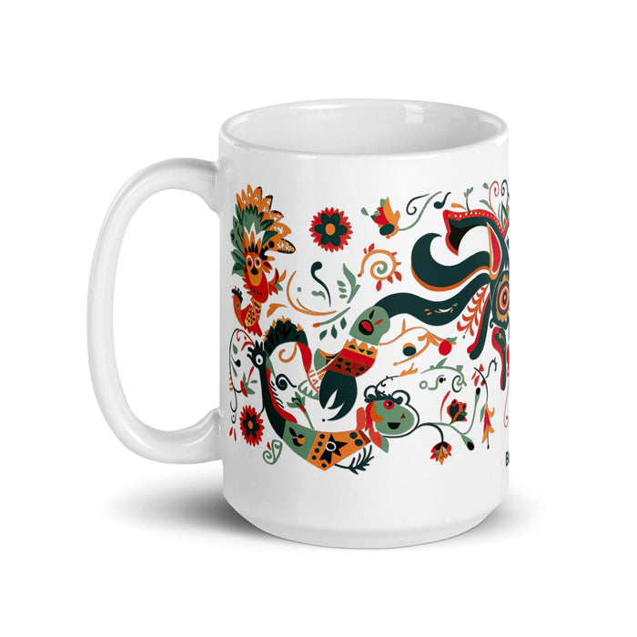 Braxton Exclusive Name Art Piece Home Office Work Coffee Mug Mexican Spanish Pride Gift Cup One-Of-A-Kind Calligraphy White Glossy Mug | B12 Mexicada