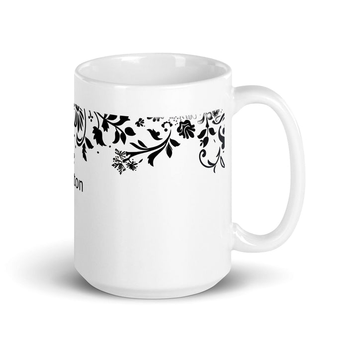 Braxton Exclusive Name Art Piece Home Office Work Coffee Mug Mexican Spanish Pride Gift Cup One-Of-A-Kind Calligraphy White Glossy Mug | B13 Mexicada 15 oz