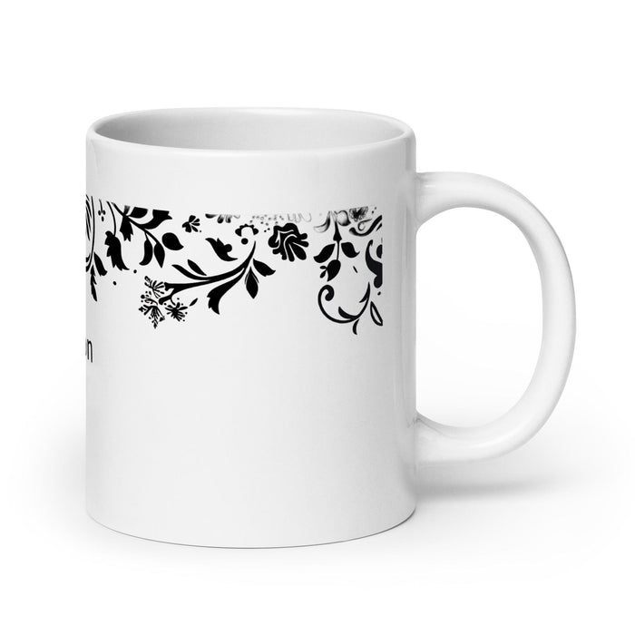 Braxton Exclusive Name Art Piece Home Office Work Coffee Mug Mexican Spanish Pride Gift Cup One-Of-A-Kind Calligraphy White Glossy Mug | B13 Mexicada 20 oz