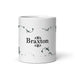 Braxton Exclusive Name Art Piece Home Office Work Coffee Mug Mexican Spanish Pride Gift Cup One-Of-A-Kind Calligraphy White Glossy Mug | B14 Mexicada