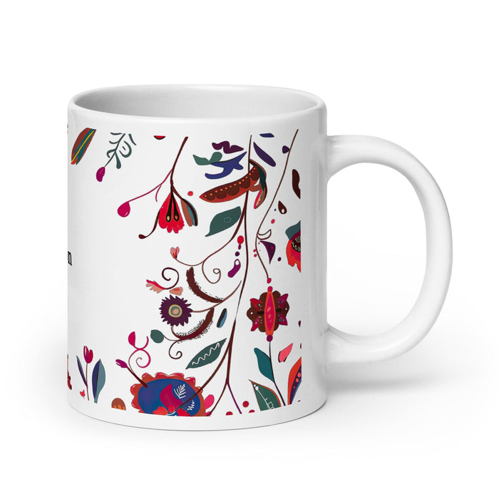 Braxton Exclusive Name Art Piece Home Office Work Coffee Mug Mexican Spanish Pride Gift Cup One-Of-A-Kind Calligraphy White Glossy Mug | B16 Mexicada 20 oz