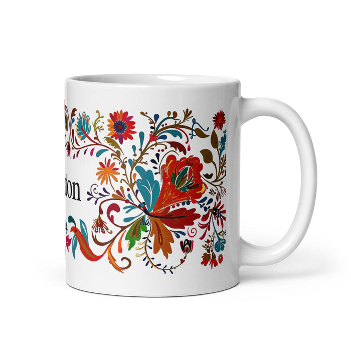 Braxton Exclusive Name Art Piece Home Office Work Coffee Mug Mexican Spanish Pride Gift Cup One-Of-A-Kind Calligraphy White Glossy Mug | B20 Mexicada 11 oz