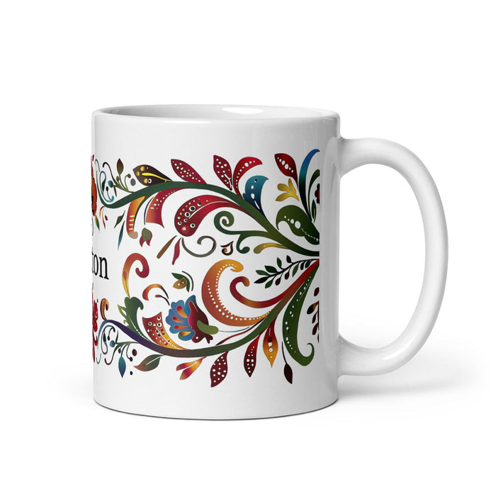 Braxton Exclusive Name Art Piece Home Office Work Coffee Mug Mexican Spanish Pride Gift Cup One-Of-A-Kind Calligraphy White Glossy Mug | B22 Mexicada 11 oz