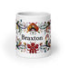 Braxton Exclusive Name Art Piece Home Office Work Coffee Mug Mexican Spanish Pride Gift Cup One-Of-A-Kind Calligraphy White Glossy Mug | B22 Mexicada