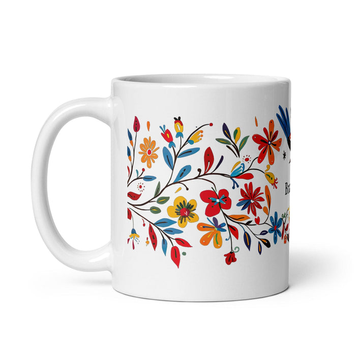 Braxton Exclusive Name Art Piece Home Office Work Coffee Mug Mexican Spanish Pride Gift Cup One-Of-A-Kind Calligraphy White Glossy Mug | B23 Mexicada