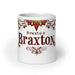 Braxton Exclusive Name Art Piece Home Office Work Coffee Mug Mexican Spanish Pride Gift Cup One-Of-A-Kind Calligraphy White Glossy Mug | B26 Mexicada