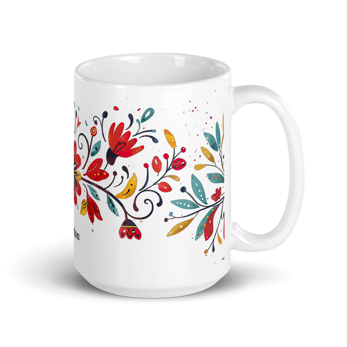 Braxton Exclusive Name Art Piece Home Office Work Coffee Mug Mexican Spanish Pride Gift Cup One-Of-A-Kind Calligraphy White Glossy Mug | B28 Mexicada 15 oz