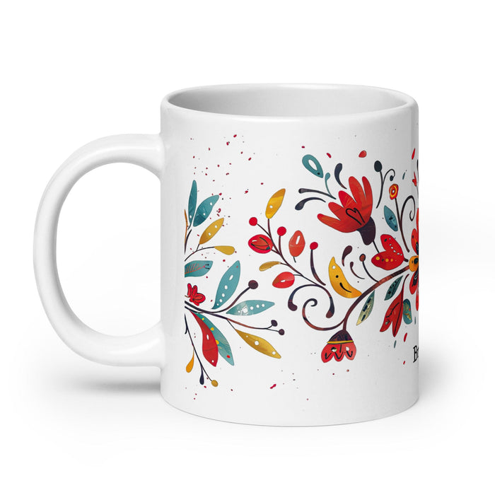 Braxton Exclusive Name Art Piece Home Office Work Coffee Mug Mexican Spanish Pride Gift Cup One-Of-A-Kind Calligraphy White Glossy Mug | B28 Mexicada