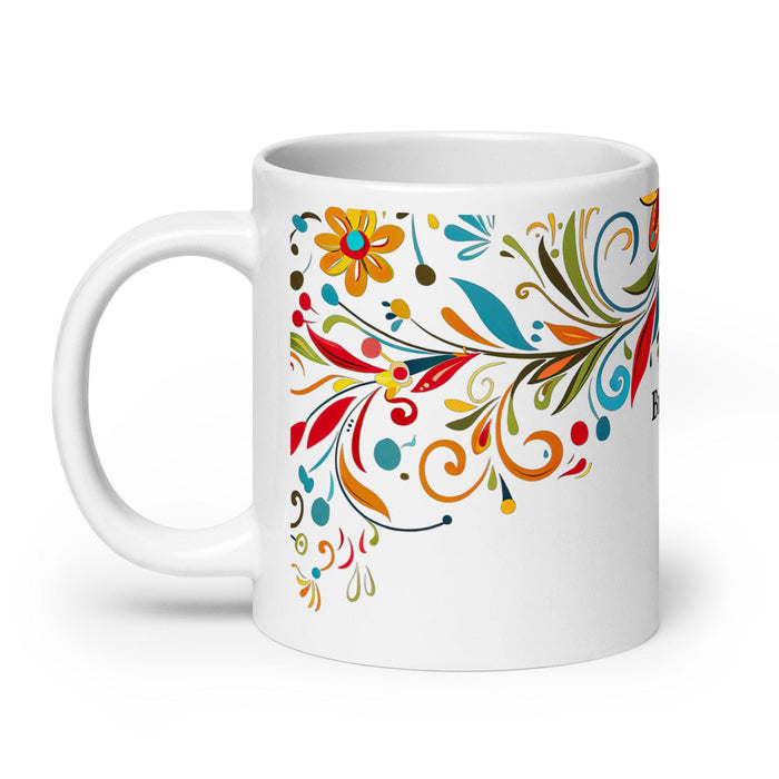 Braxton Exclusive Name Art Piece Home Office Work Coffee Mug Mexican Spanish Pride Gift Cup One-Of-A-Kind Calligraphy White Glossy Mug | B3 Mexicada