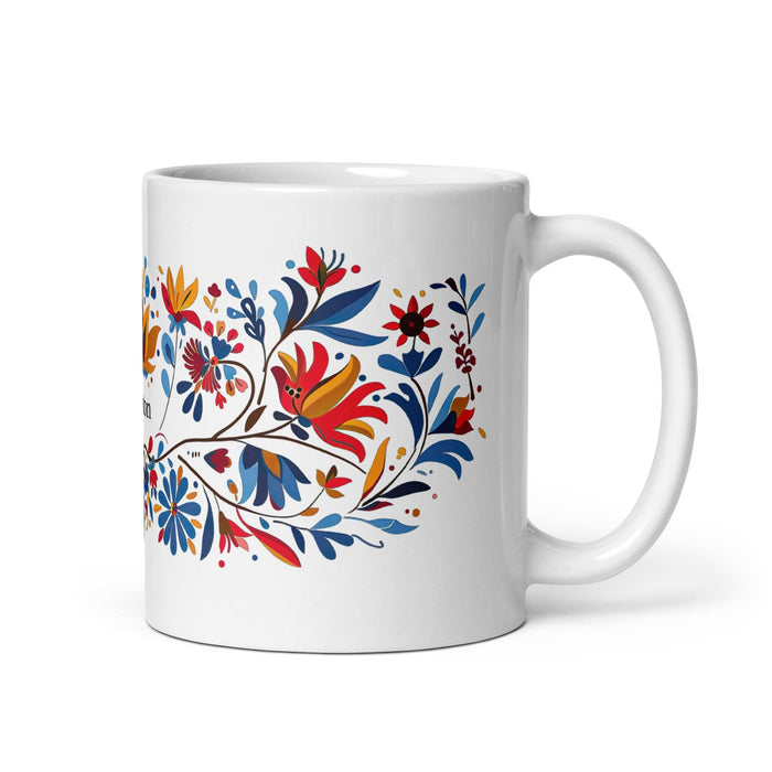 Braxton Exclusive Name Art Piece Home Office Work Coffee Mug Mexican Spanish Pride Gift Cup One-Of-A-Kind Calligraphy White Glossy Mug | B9 Mexicada 11 oz