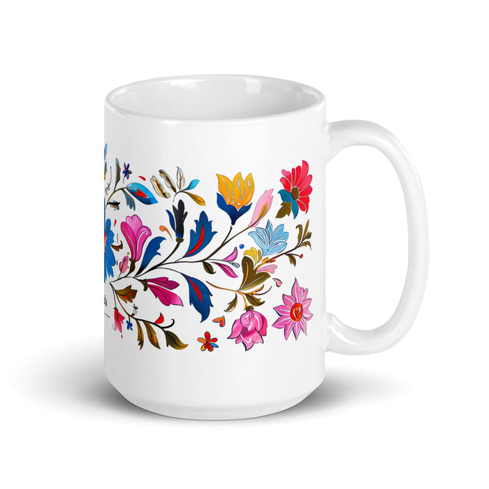 Brenda Exclusive Name Art Piece Home Office Work Coffee Mug Mexican Spanish Pride Gift Cup One-Of-A-Kind Calligraphy White Glossy Mug | B1 Mexicada 15 oz