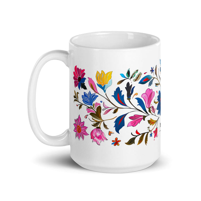 Brenda Exclusive Name Art Piece Home Office Work Coffee Mug Mexican Spanish Pride Gift Cup One-Of-A-Kind Calligraphy White Glossy Mug | B1 Mexicada