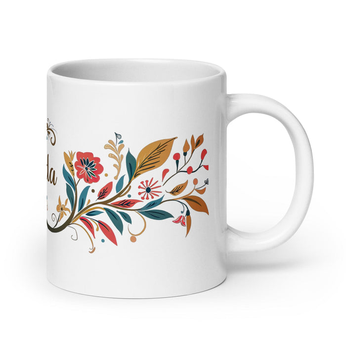 Brenda Exclusive Name Art Piece Home Office Work Coffee Mug Mexican Spanish Pride Gift Cup One-Of-A-Kind Calligraphy White Glossy Mug | B13 Mexicada 20 oz