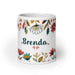 Brenda Exclusive Name Art Piece Home Office Work Coffee Mug Mexican Spanish Pride Gift Cup One-Of-A-Kind Calligraphy White Glossy Mug | B14 Mexicada