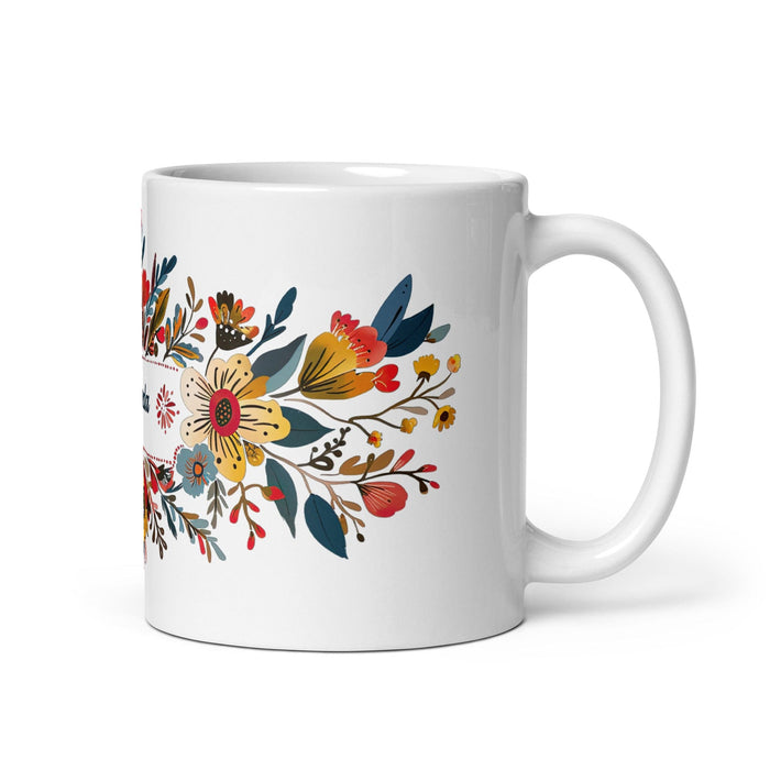 Brenda Exclusive Name Art Piece Home Office Work Coffee Mug Mexican Spanish Pride Gift Cup One-Of-A-Kind Calligraphy White Glossy Mug | B19 Mexicada 11 oz