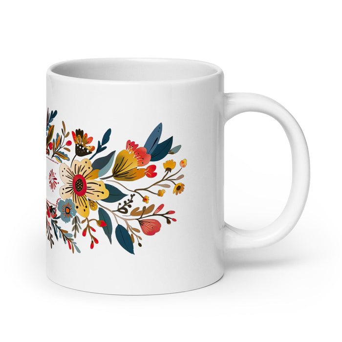 Brenda Exclusive Name Art Piece Home Office Work Coffee Mug Mexican Spanish Pride Gift Cup One-Of-A-Kind Calligraphy White Glossy Mug | B19 Mexicada 20 oz