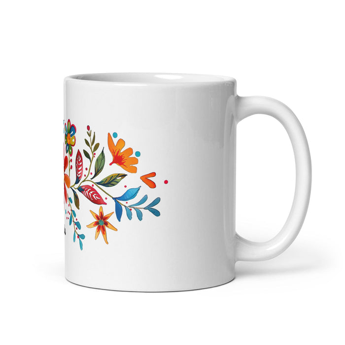 Brenda Exclusive Name Art Piece Home Office Work Coffee Mug Mexican Spanish Pride Gift Cup One-Of-A-Kind Calligraphy White Glossy Mug | B25 Mexicada 11 oz