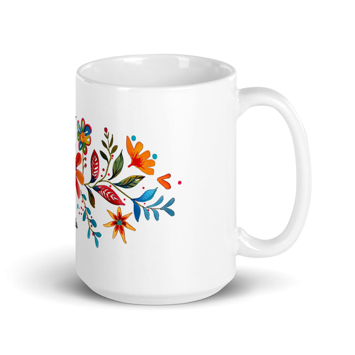 Brenda Exclusive Name Art Piece Home Office Work Coffee Mug Mexican Spanish Pride Gift Cup One-Of-A-Kind Calligraphy White Glossy Mug | B25 Mexicada 15 oz