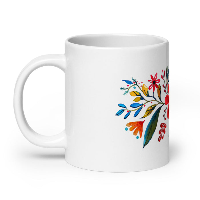 Brenda Exclusive Name Art Piece Home Office Work Coffee Mug Mexican Spanish Pride Gift Cup One-Of-A-Kind Calligraphy White Glossy Mug | B25 Mexicada