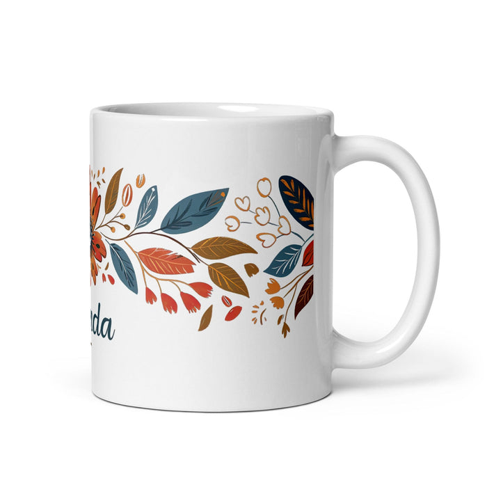 Brenda Exclusive Name Art Piece Home Office Work Coffee Mug Mexican Spanish Pride Gift Cup One-Of-A-Kind Calligraphy White Glossy Mug | B26 Mexicada 11 oz