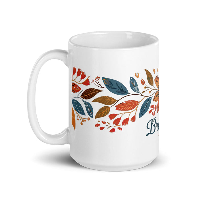 Brenda Exclusive Name Art Piece Home Office Work Coffee Mug Mexican Spanish Pride Gift Cup One-Of-A-Kind Calligraphy White Glossy Mug | B26 Mexicada