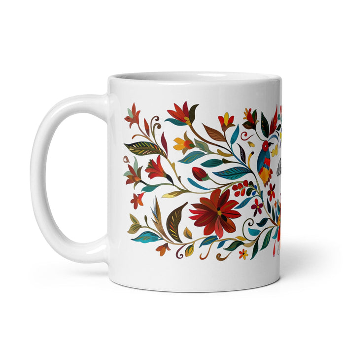 Brenda Exclusive Name Art Piece Home Office Work Coffee Mug Mexican Spanish Pride Gift Cup One-Of-A-Kind Calligraphy White Glossy Mug | B5 Mexicada