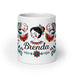 Brenda Exclusive Name Art Piece Home Office Work Coffee Mug Mexican Spanish Pride Gift Cup One-Of-A-Kind Calligraphy White Glossy Mug | B6 Mexicada