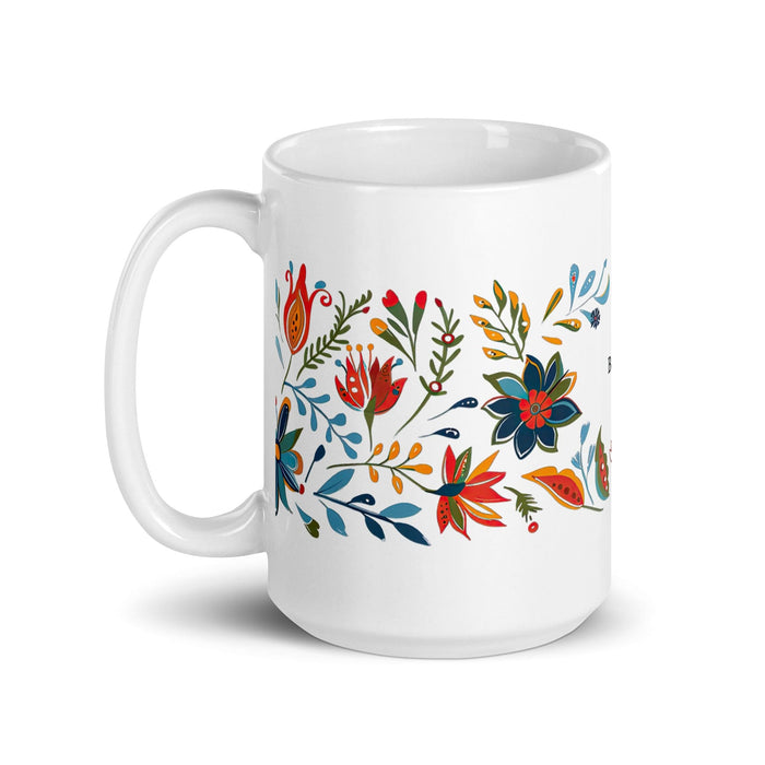 Brenda Exclusive Name Art Piece Home Office Work Coffee Mug Mexican Spanish Pride Gift Cup One-Of-A-Kind Calligraphy White Glossy Mug | B7 Mexicada