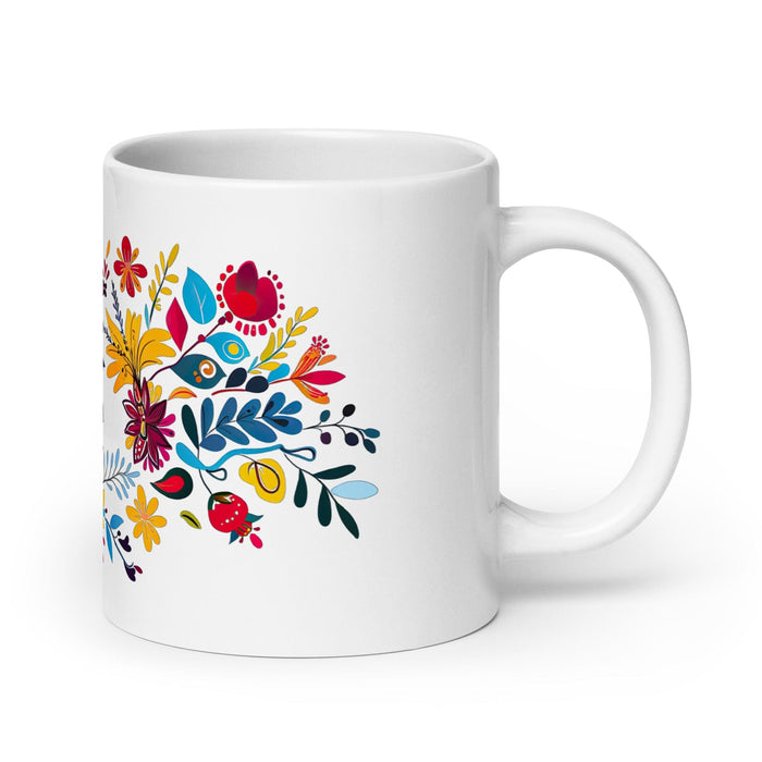 Brenda Exclusive Name Art Piece Home Office Work Coffee Mug Mexican Spanish Pride Gift Cup One-Of-A-Kind Calligraphy White Glossy Mug | B9 Mexicada 20 oz