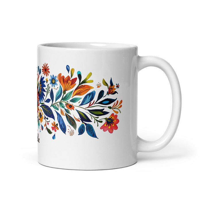 Brielle Exclusive Name Art Piece Home Office Work Coffee Mug Mexican Spanish Pride Gift Cup One-Of-A-Kind Calligraphy White Glossy Mug | B10 Mexicada 11 oz