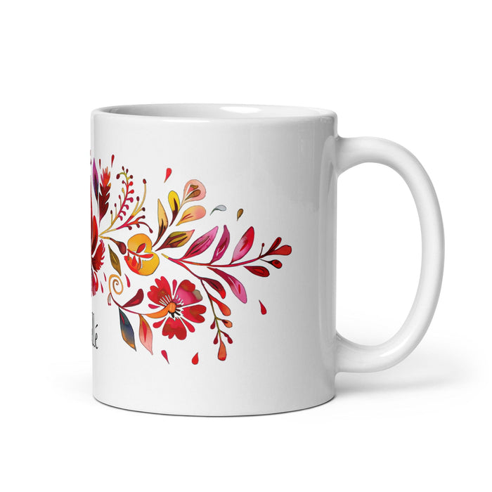 Brielle Exclusive Name Art Piece Home Office Work Coffee Mug Mexican Spanish Pride Gift Cup One-Of-A-Kind Calligraphy White Glossy Mug | B11 Mexicada 11 oz