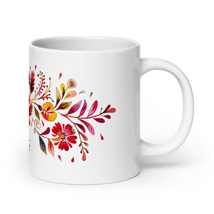 Brielle Exclusive Name Art Piece Home Office Work Coffee Mug Mexican Spanish Pride Gift Cup One-Of-A-Kind Calligraphy White Glossy Mug | B11 Mexicada 20 oz