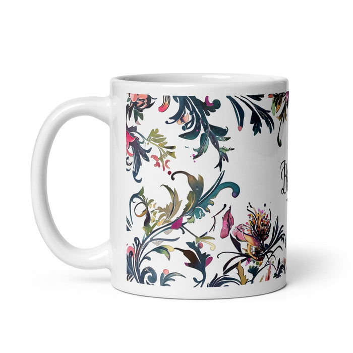 Brielle Exclusive Name Art Piece Home Office Work Coffee Mug Mexican Spanish Pride Gift Cup One-Of-A-Kind Calligraphy White Glossy Mug | B14 Mexicada