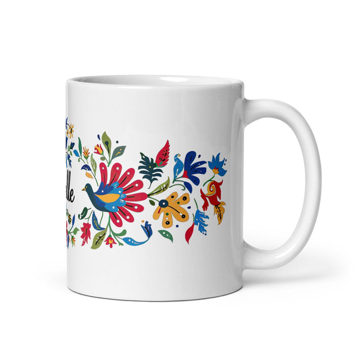 Brielle Exclusive Name Art Piece Home Office Work Coffee Mug Mexican Spanish Pride Gift Cup One-Of-A-Kind Calligraphy White Glossy Mug | B15 Mexicada 11 oz