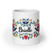 Brielle Exclusive Name Art Piece Home Office Work Coffee Mug Mexican Spanish Pride Gift Cup One-Of-A-Kind Calligraphy White Glossy Mug | B15 Mexicada