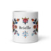 Brielle Exclusive Name Art Piece Home Office Work Coffee Mug Mexican Spanish Pride Gift Cup One-Of-A-Kind Calligraphy White Glossy Mug | B17 Mexicada